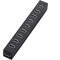 Elecom 10 Port USB 2.0 Hub Black