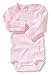 Sanetta  320722 - Body langarm, geringelt, Organic Cotton rosewater rosa