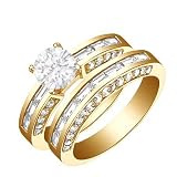 2.27 Carat VS2 - GIA Certified Diamond Bridal Set Engagement Ring on 14k White Gold