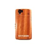 AQUOS PHONE SH-01Dケースカバー（木製：高級木マホガニー）無料修理保証有り