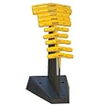 Bondhus 13190 Set of 10 Balldriver and Hex T-handles with Stand, sizes 3/32-3/8-Inch