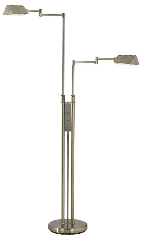 Lite Source LS-974D/BRZ Pharma Collection Floor Lamp with Dark ...