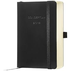 Sigel C1150 Tageskalender CONCEPTUM 2012, Softcover, Lederimitat, schwarz, ca. A5, 1 Seite = 1 Tag (Sa/So = 1 Seite),  1 St�ck