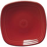 Fiesta 7-3/8-Inch Square Salad Plate, Scarlet
