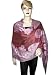 Shawls and Scarves-Maroon Paisley Indian Pashmina Shawl Free Shipp