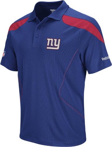 New York Giants Reebok 2011 Sideline Blue Team Polo Shirt