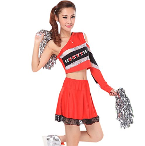 Ролевой костюм чирлидерши (топ, галстук, юбка, гольфы) купить со скидкой в секс шопе  Ролевые костюмы  Учительница, практикантка