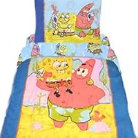 Spongebob Squarepants - 3pc Toddler and Crib Comforter Quilt Bedding Set