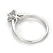 [Fashion Series] Yoursfs Stunning 18K White Gold Plated Solitaire Cubic Zirconia CZ Wedding Engagement Ring