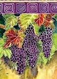 Contemporary Grapes Wine Country Large Flag