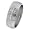 2 Piece Satin & Polished Stainless Steel Laser-Cut Cross Ring(8.0 mm) - Size 10.0