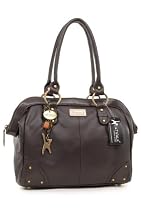 Catwalk Collection Leather Doctor Bag - Brown