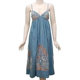 TRACY REESE Chambray Empire Halter Dress