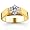 14K 1.00 Carat Round Cut Solitaire Diamond Ring (I-J ; I1-2) Size 5