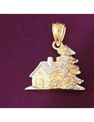 Dazzlers Solid 14k Gold 3D Christmas Tree Charm Charm Pendant Available in three colors from jewelsberry (weights: 3.5 grams only)