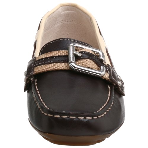 Geox Women's Grin Slip-On,Coffee/Beige,38 EU (US Women's 8 M)