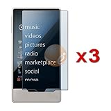 3 Pack of Premium Crystal Clear Screen LCD Protectors for Microsoft Zune HD 16 GB / 32 GB