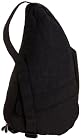 AmeriBag Classic Distressed Nylon Healthy Back Bag tote Medium,Black,one size