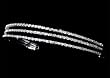 Wedding Headband Bridal Tiara with Triple Rhinestone 124