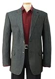 TravelSmith Mens Tick Weave Silk Sport Coat Navy 38 Regular