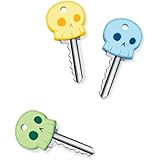 Fred & Friends SKELETON KEYS Glow-in-The-Dark Key Covers, Set of 6