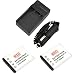 EZOPower 2 x Replacement Battery 740mAh + Travel Charger for Nikon COOLPIX S80 S1100pj S5100 S4000 S3000 S570; Fuji FinePix XP10 XP20 XP30 Z20fd J10 J20 Z70 Z33WP Z100fd Z90 T200 T300 JX350 (Compatible with EN-EL10/NP-45A)