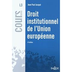 Droit institutionnel de l'union europ�enne 2010