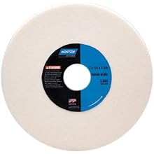 Norton 38A Vitrified Toolroom Abrasive Wheel, Type 01 Straight, Aluminum Oxide, 1-1/4" Arbor, 7" Diameter, 1/2" Thickness, 60-J Grit (Pack of 10)