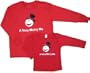 A Very Merry Me Snowman Holiday Long Sleeve Cotton Tops and Doggie Shirt - Matching Family Christmas Shirts!
