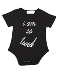 Apparel: Juicart Baby Boy Boutique Onesie Novelty Letter Romper Bodysuit Clothes (12-18 Months)