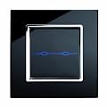 Retrotouch RTS2010 Stunning Innovative Designer Range 2-Gang 1-Way Touch Light Switch, Black