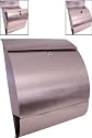 New Modern Locking Stainless Steel Mailbox Letterbox Office Home
