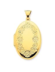 14k Yellow Gold Oval Locket