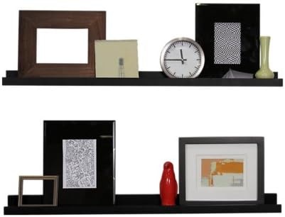 48 Inch Long Photo Ledge in Black