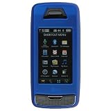 LG Voyager VX-10000 VX10000 Dark Blue Rubberize Texture Snap-On Case Cover with Removable Swivel Belt Clip