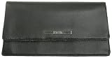 KENNETH COLE Reaction Fold-Over Leather Wallet (Black)