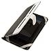 Black and White Executive Book-Style Leather Portfolio Jacket Case Cover for Barnes & Noble Nook Tablet and Nook Color e-Reader
