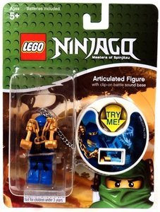 LEGO Ninjago Keychain with Clip-On Battle Sound Base #1749 Jay