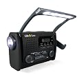 Life Gear LGTF38 LED Flashlight with LED Reading Lamp, NOAA Emergency AM/FM Radio with Alert and Weatherband