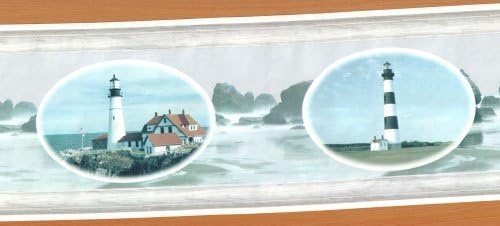 Lighthouse Dreams - Vintage Pre-pasted Wallpaper Border