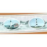 Lighthouse Dreams - Vintage Pre-pasted Wallpaper Border