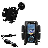 Sandisk Sansa Connect Flexible Auto Windshield Holder with Car Charger - Uses Gomadic TipExchange