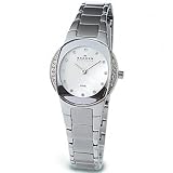 Skagen Denmark Womens Watch Silver Bracelet with Glitz #689SSX