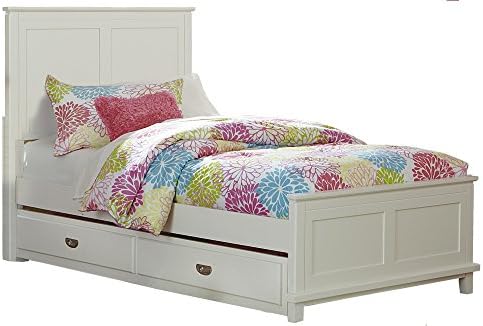 Hillsdale Furniture Bailey White Twin Panel Bed with Trundle