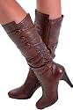 EyeCatchShoes - Jessica Faux Leather Smart Casual Button Styled Boots