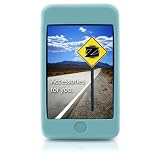 yooZoo Silicone Case Skin for Apple iPod Touch MP3 Player - Color Tropical Blue