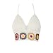 Doinshop Women Top Cami Tank Crochet Bralette Knit Beach Lace Bra