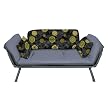 Mali Flex Futon - Petra Pewter