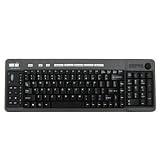 DSI 2.4GHz Wireless Keyboard with Optical trackball, Black, RK-768