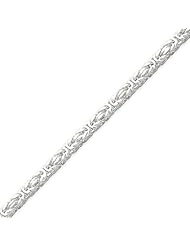 Sterling Silver 3.25mm Byzantine Chain - 24 Inch